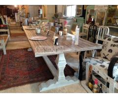 Provence bútor, antikolt 10 személyes nagyméretű asztal 5.