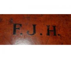 Bőr bőrönd FJH monogrammal