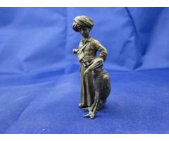 6180 Antik bécsi bronz szobor keleti arab figura