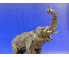 6992 Antik bécsi bronz elefánt XIX. század