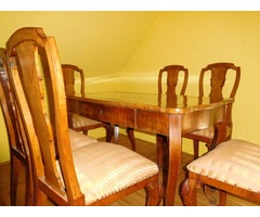 Neobarokk étkezőasztal  székekkel