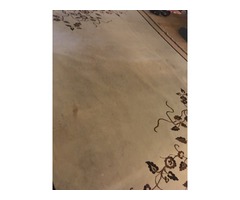 Hatalmas, gyönyörű perzsa szőnyeg, bézs színű, 295x385