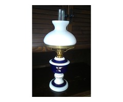 Wallendorf porcelán petróleum lámpa
