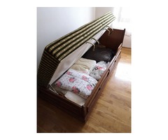 Antik tölgy ágy,és gardrób szekrény