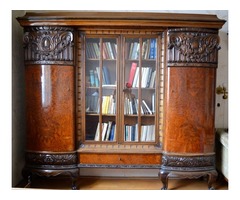 Neobarokk könyves szekrény