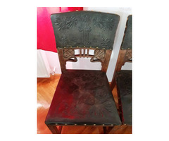 Antik Ó-német bőr székek az 1800-as évek végéről eladók
