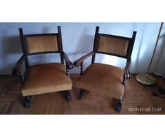 Koloniál karosszék/fotel (2db, egyszínű)