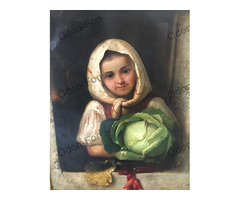 Ismeretlen festő – Lány káposztával