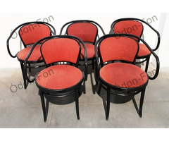 Piros karfás szék 6 db