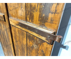 Zsalugáteres kétszárnyú ajtó - kulccsal