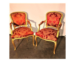 A102 Aranyozott neobarokk karfás székek