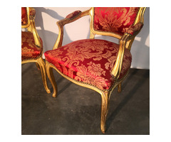 A102 Aranyozott neobarokk karfás székek