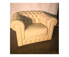 A115 Eredeti chesterfield bőr fotel