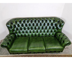 A156 Eredeti chesterfield bőr kanapé
