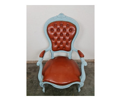 A166 Vintage bőr karfás szék