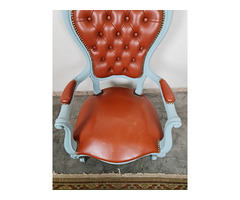 A166 Vintage bőr karfás szék