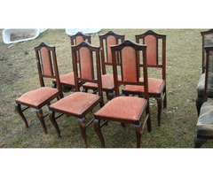 Hat darab magas támlás polgári szék.