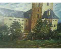 vár-kastély festmény