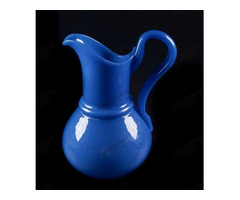 Biedermeier kék üvegkancsó