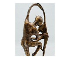 ART DECO bronz szobor- 38 cm-es, táncoló pár