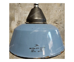Vas-Fém Szarvasi ipari (kék) lámpa