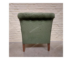 Zöld gombos huzatú fotel - 2 db