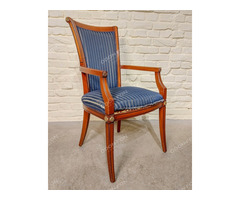 Kék huzatú karfás szék - 2 db