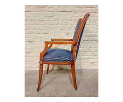 Kék huzatú karfás szék - 2 db