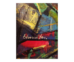 EDWARD YOV – Gyönyörű nagy kubista festmény