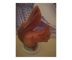 Hollóházi porcelán mókus