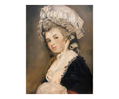 Barokk nemesi asszony portré