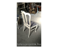 Fehérre antikolt neobarokk szék 6 db