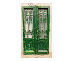 Zöld-fehér előszoba ajtó