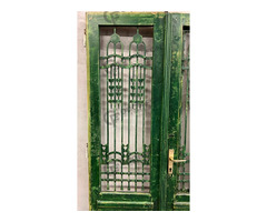 Zöld-fehér előszoba ajtó
