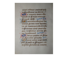 1450- ben íródott kézirat egy óráskönyvből