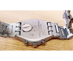 Swatch Irony Aluminium, sportos chronograph, Patented Water resistant, minőségi Svájci karóra.