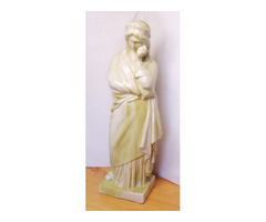 Héra, Zeusz főisten felesége mázas fajansz szobor, egyedi ritkaság