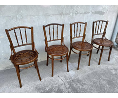 Gyönyörű Felújított Antik Thonet karfás székek 4db.