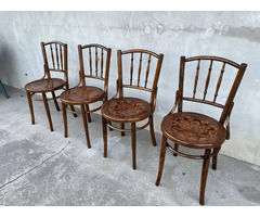 Gyönyörű Felújított Antik Thonet karfás székek 4db.