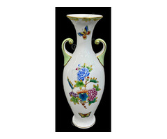 Herendi amfora váza Viktória (VBO) dekorral