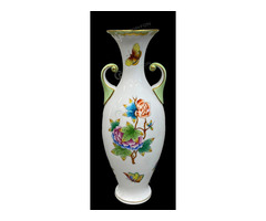 Herendi amfora váza Viktória (VBO) dekorral