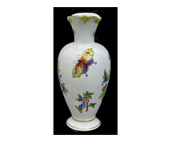 Ovális Herendi váza Viktória dekorral