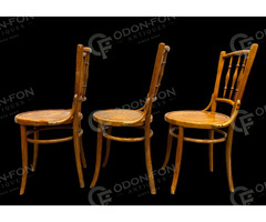 Három baluszteres Thonet jellegű szék - 3db