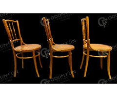 Három baluszteres Thonet jellegű szék - 3db