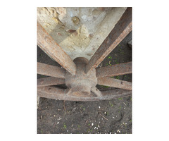 Antik vas kovácsoltvas kerék