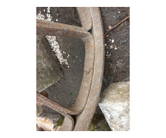 Antik vas kovácsoltvas kerék
