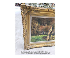 Arany blonderkeretes festmény (Vizimalom)