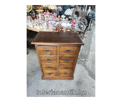 Régi nyolcfiókos irattartó szekrény