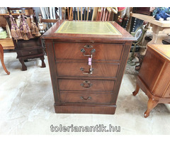 Különleges kétfiókos irattartó zöld bőrborítással