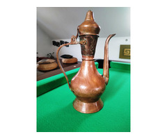 Réz vintage keleti stílusú kávé teáskanna 22 cm